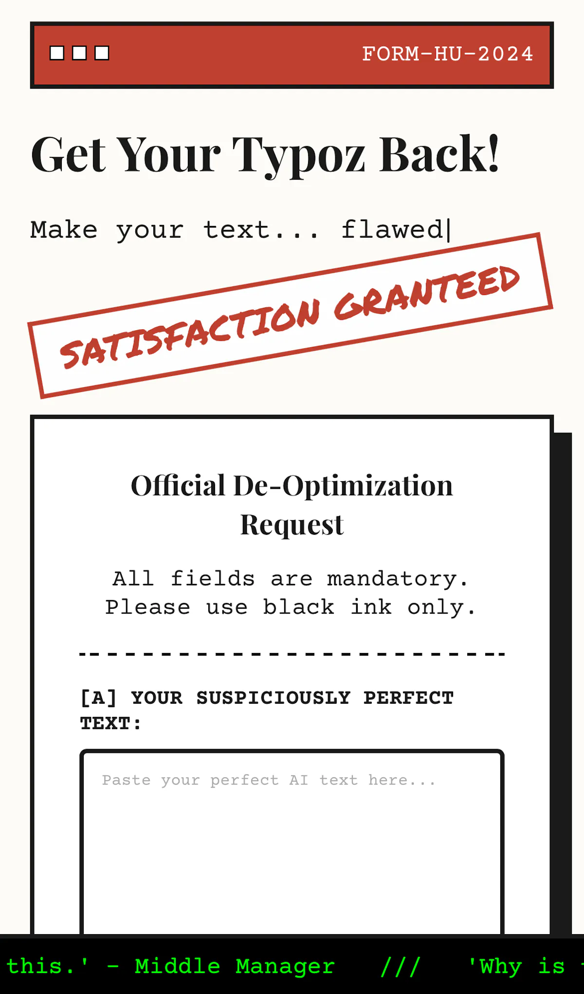 deOptimize.me