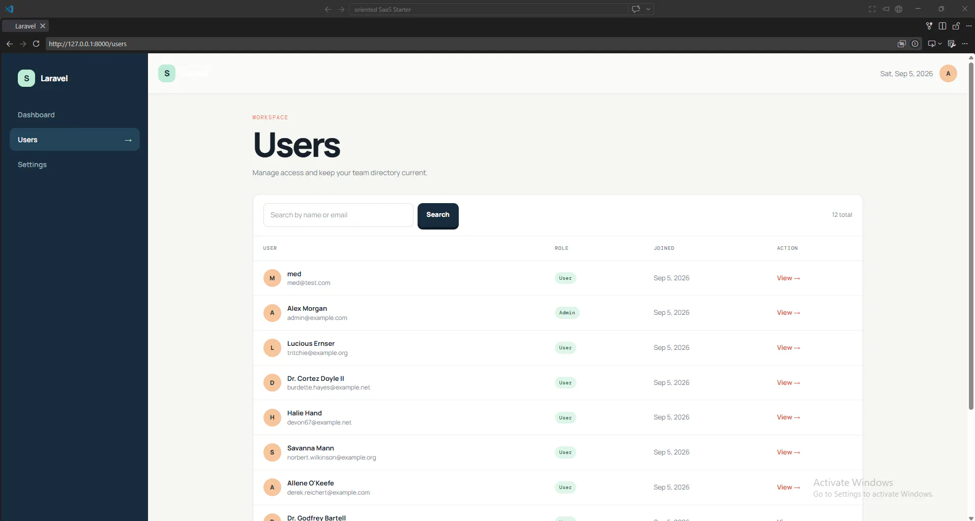 Laravel SaaS Starter Kit gallery image
