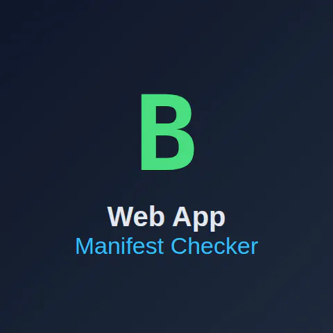 Web App Manifest Checker API