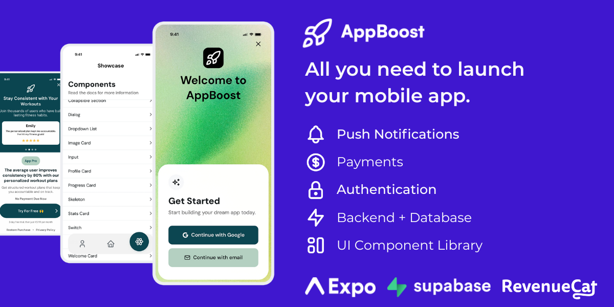 AppBoost - Main product screenshot demonstrating key features and user interface
