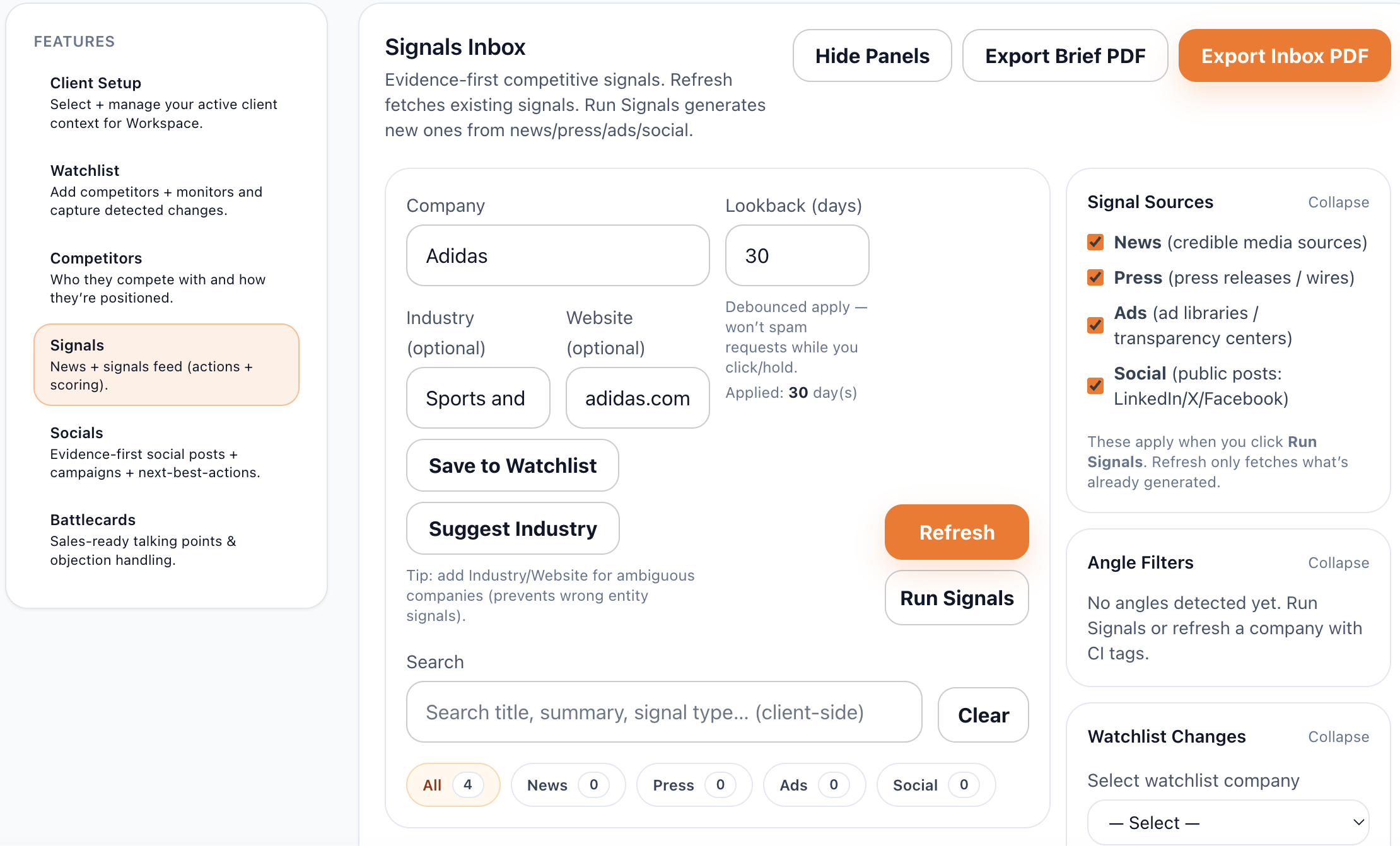 DataSnifferAI® - Screenshot 4 showing product features and functionality