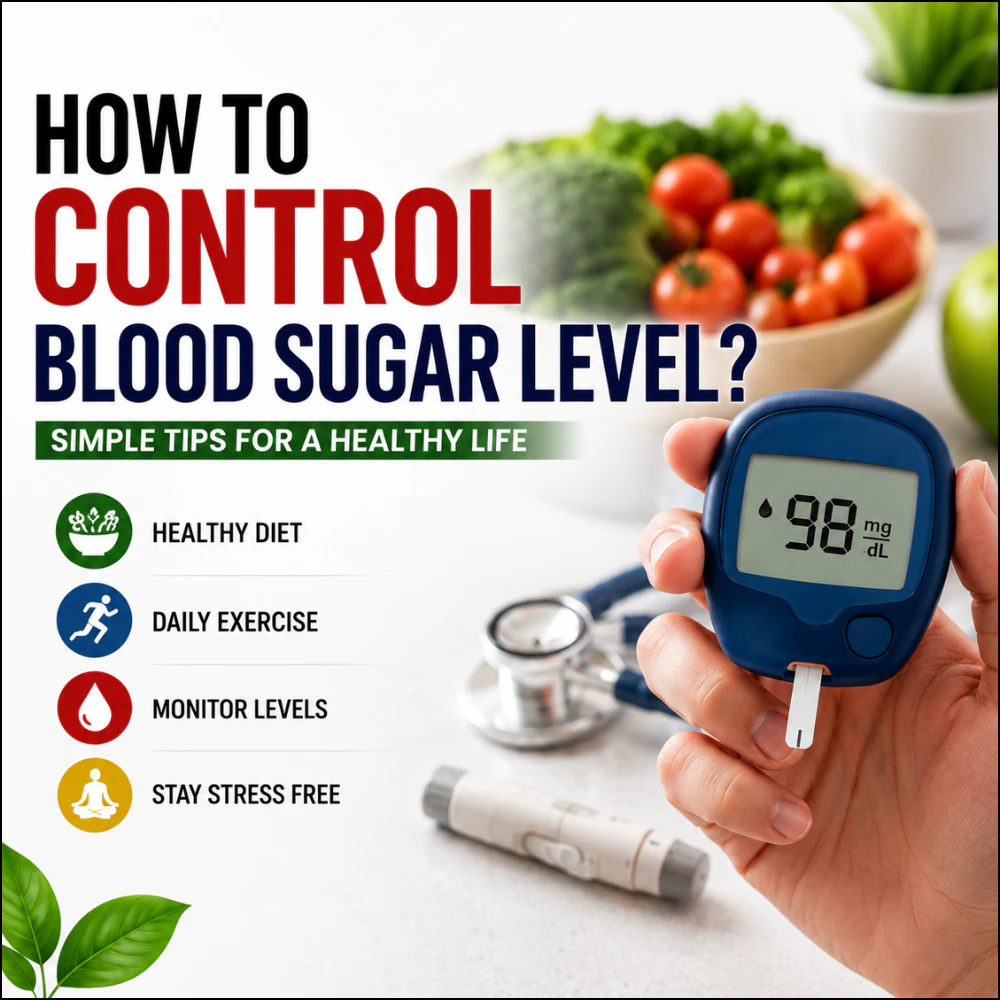 How to control blood sugar level?. logo