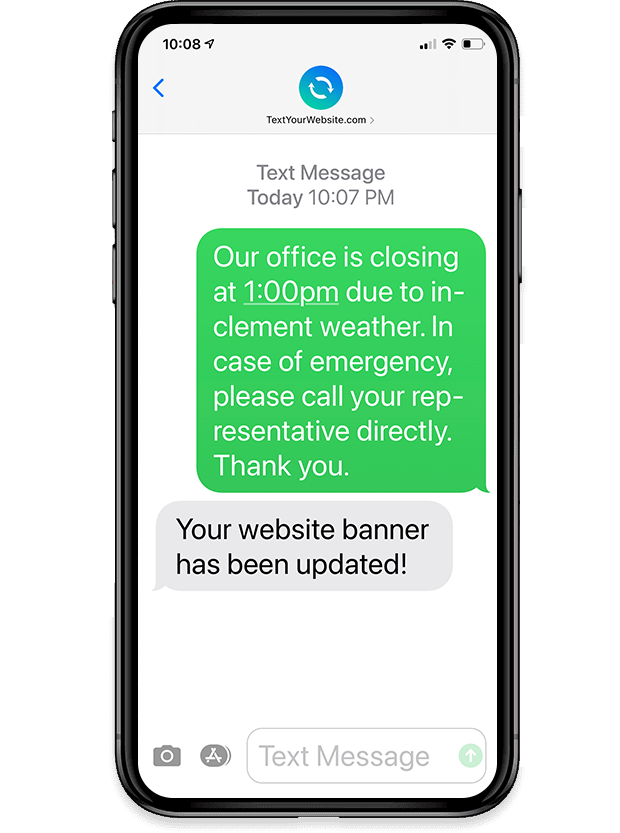 TextYourWebsite.com gallery image