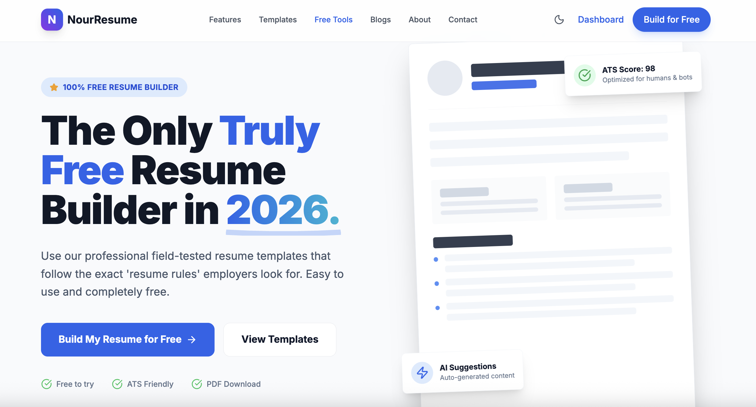 NourResume gallery image