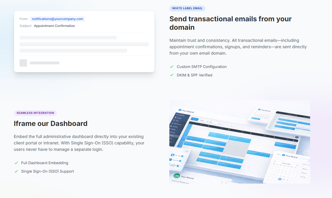 BrandX Booking - Screenshot 3 showing product features and functionality