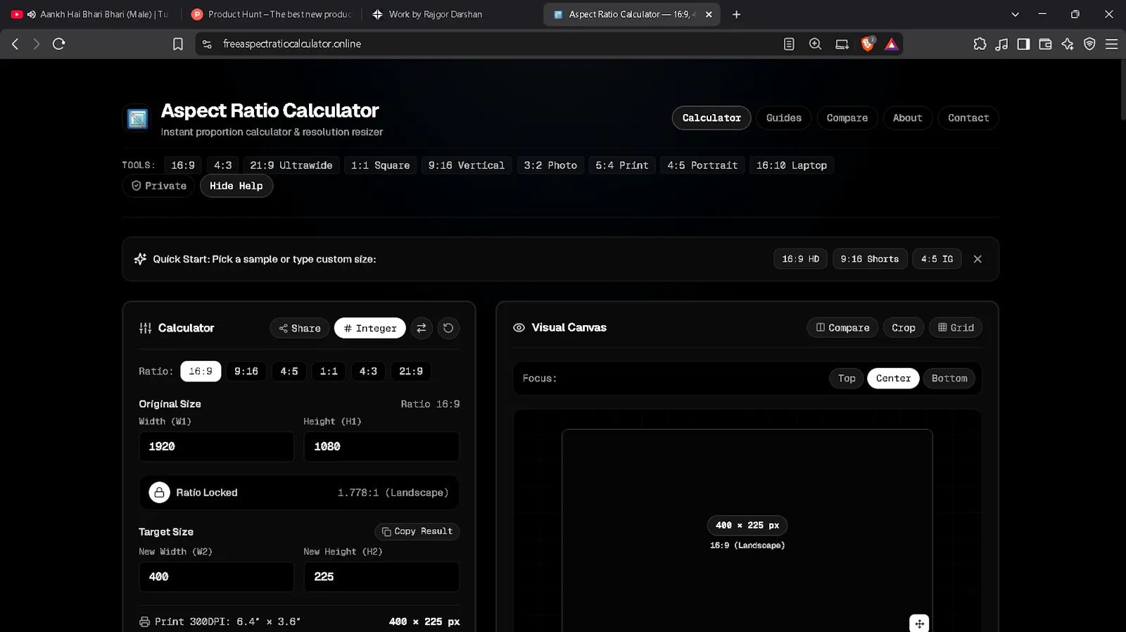 Aspect Ratio Calculator screenshot 2