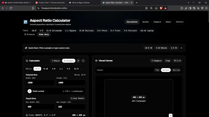 Aspect Ratio Calculator screenshot 2