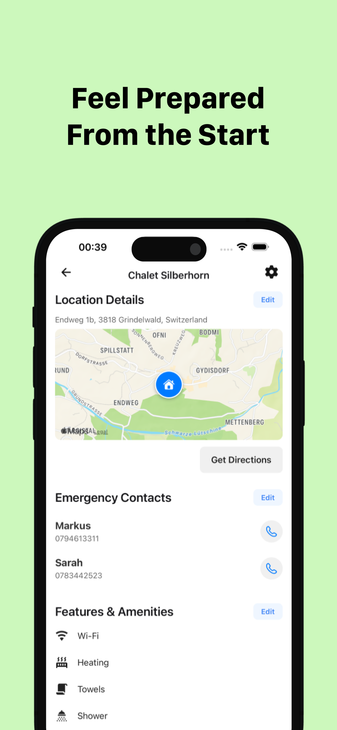 Casana - Calendar for shared places - Screenshot 4 showing product features and functionality