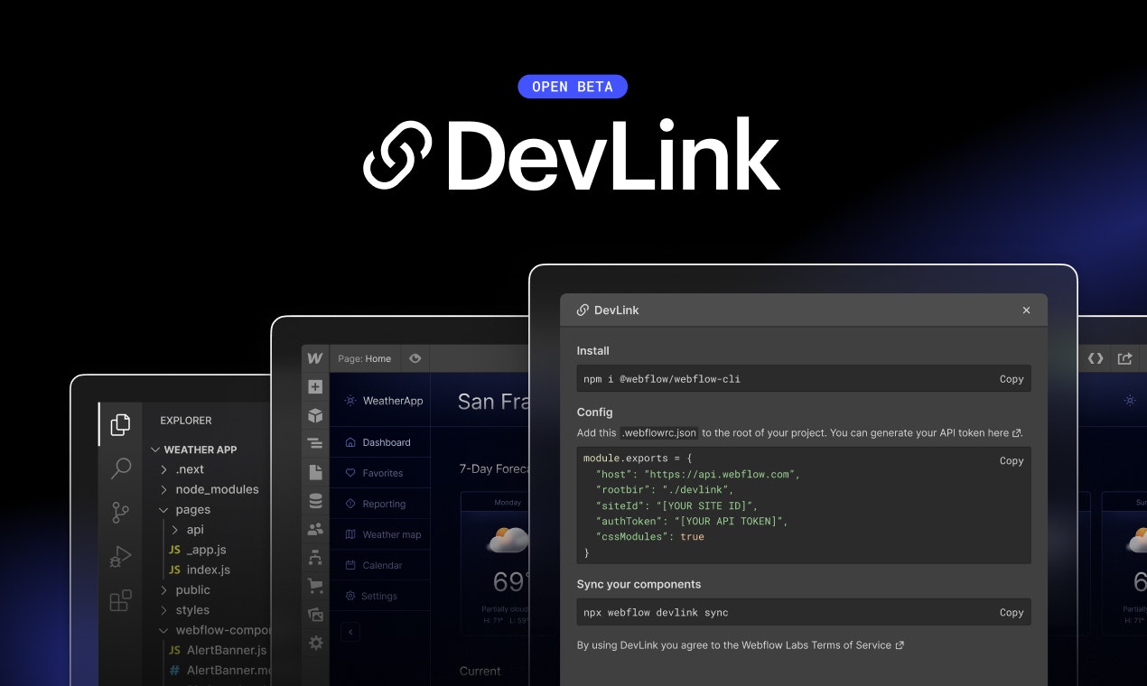 Mídia 2 de Webflow devlink