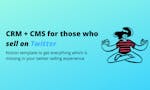 Twitter CRM + CMS Notion Template image