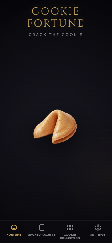 Fortune Cookie - Main product screenshot demonstrating key features and user interface