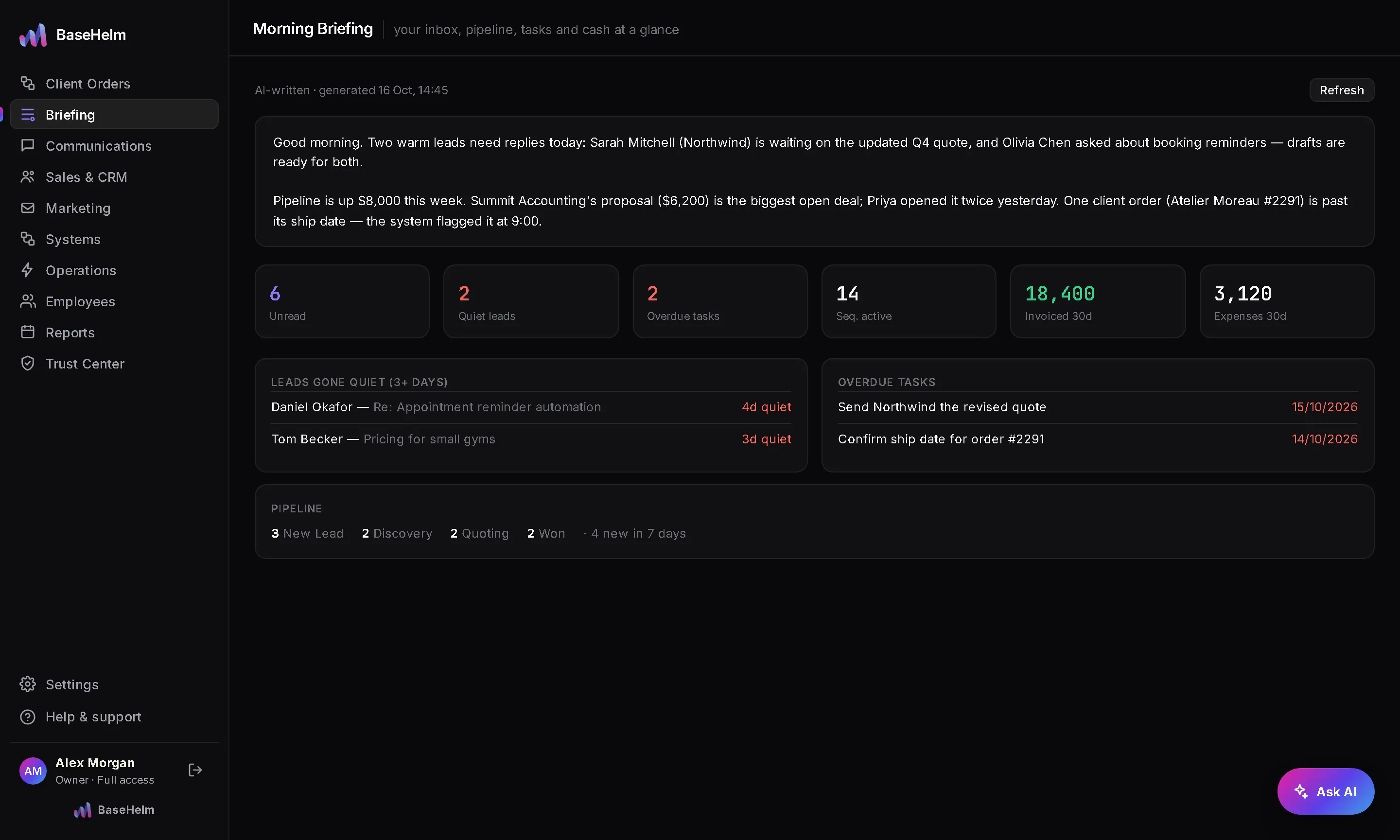 BaseHelm — Overview gallery image