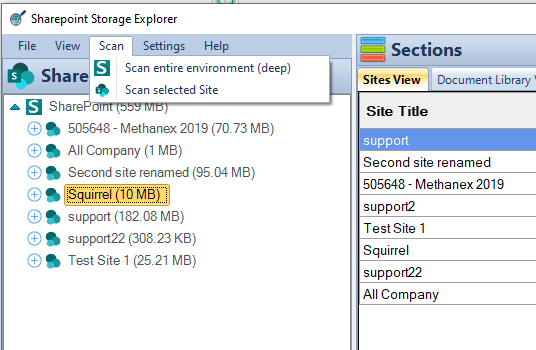 SharePoint Storage Explorer media 5