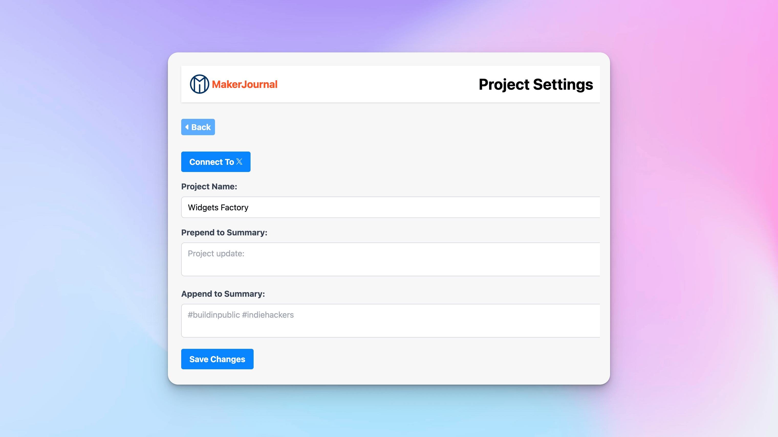 MakerJournal gallery image