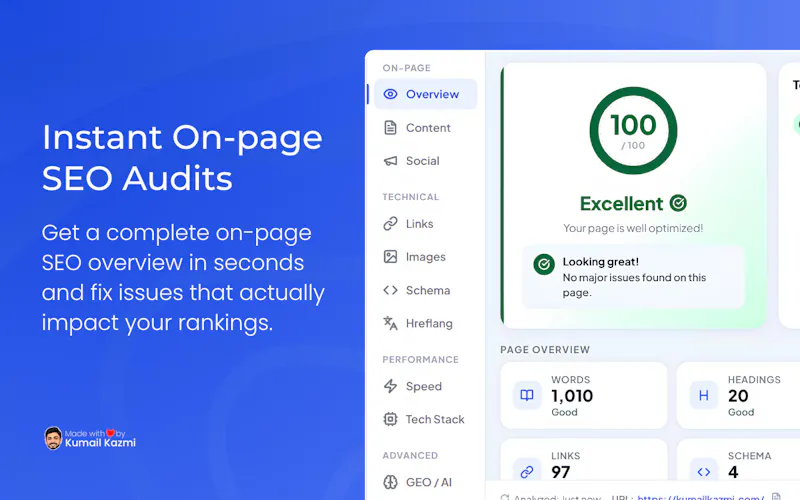 Scoped SEO Extension screenshot 1