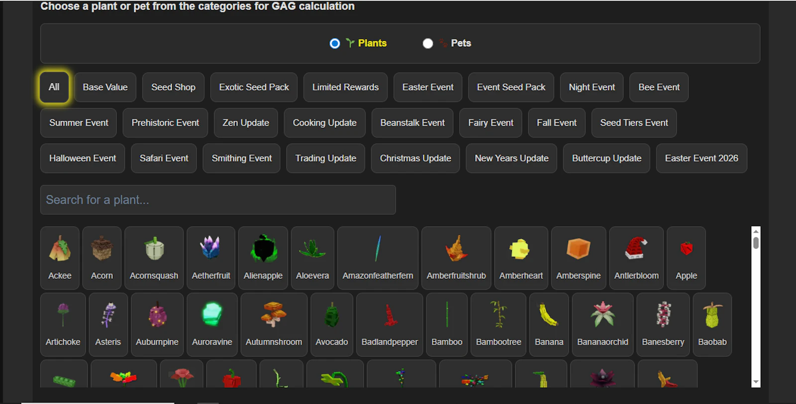 Garden Horizons Calculator screenshot 1