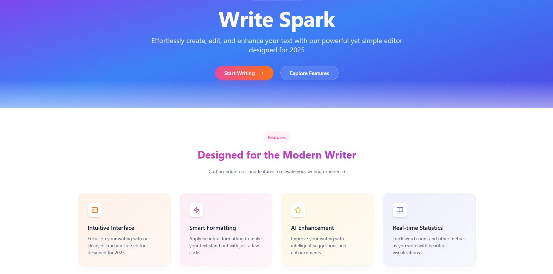 وسائط WriteSpark - محسن النص الذي يعمل بالطاقة الذكاء الاصطناعي 1