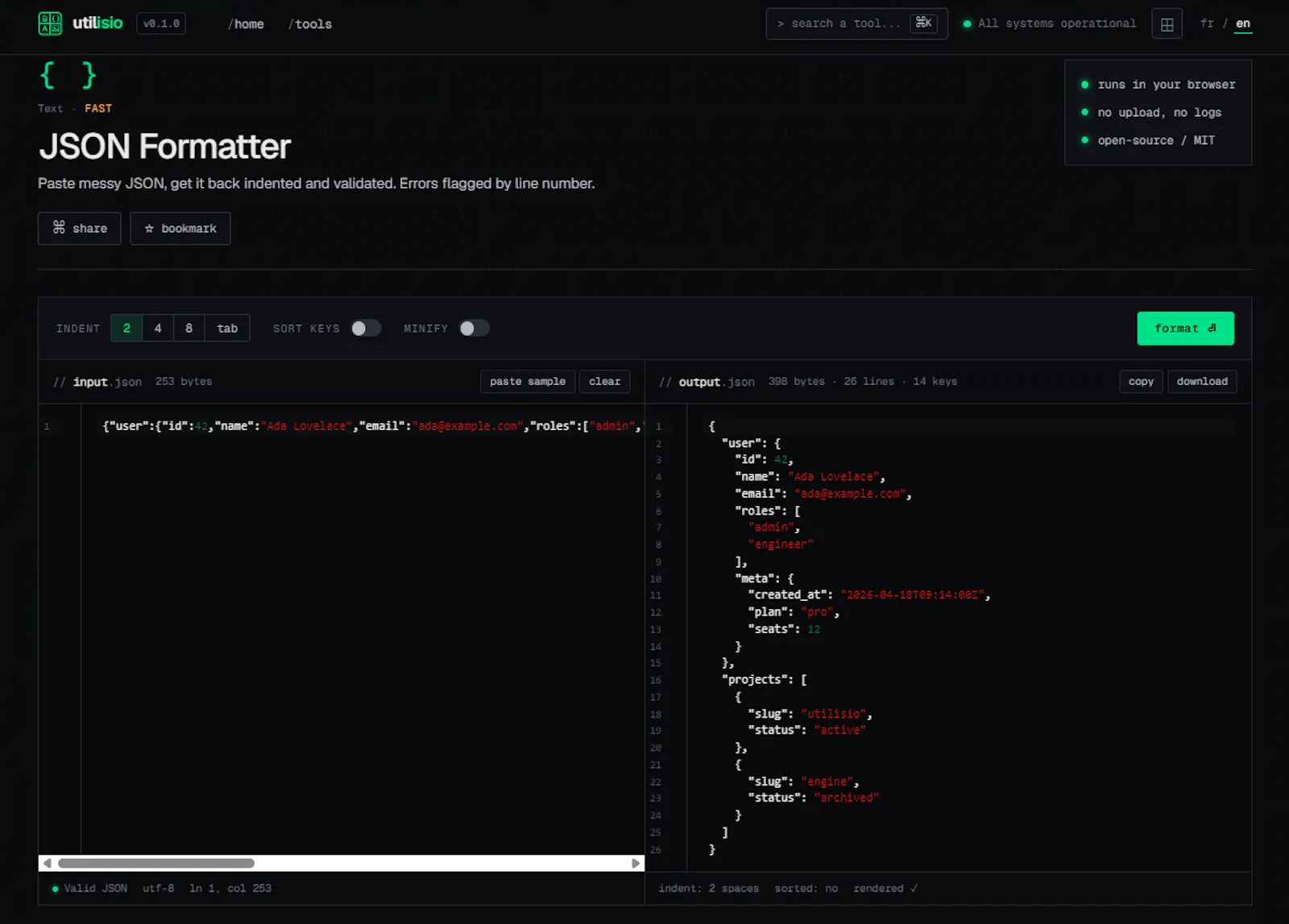 Utilisio screenshot 2