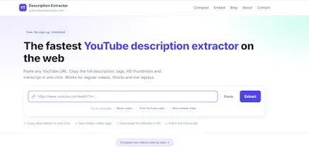 YT Description Extractor gallery image