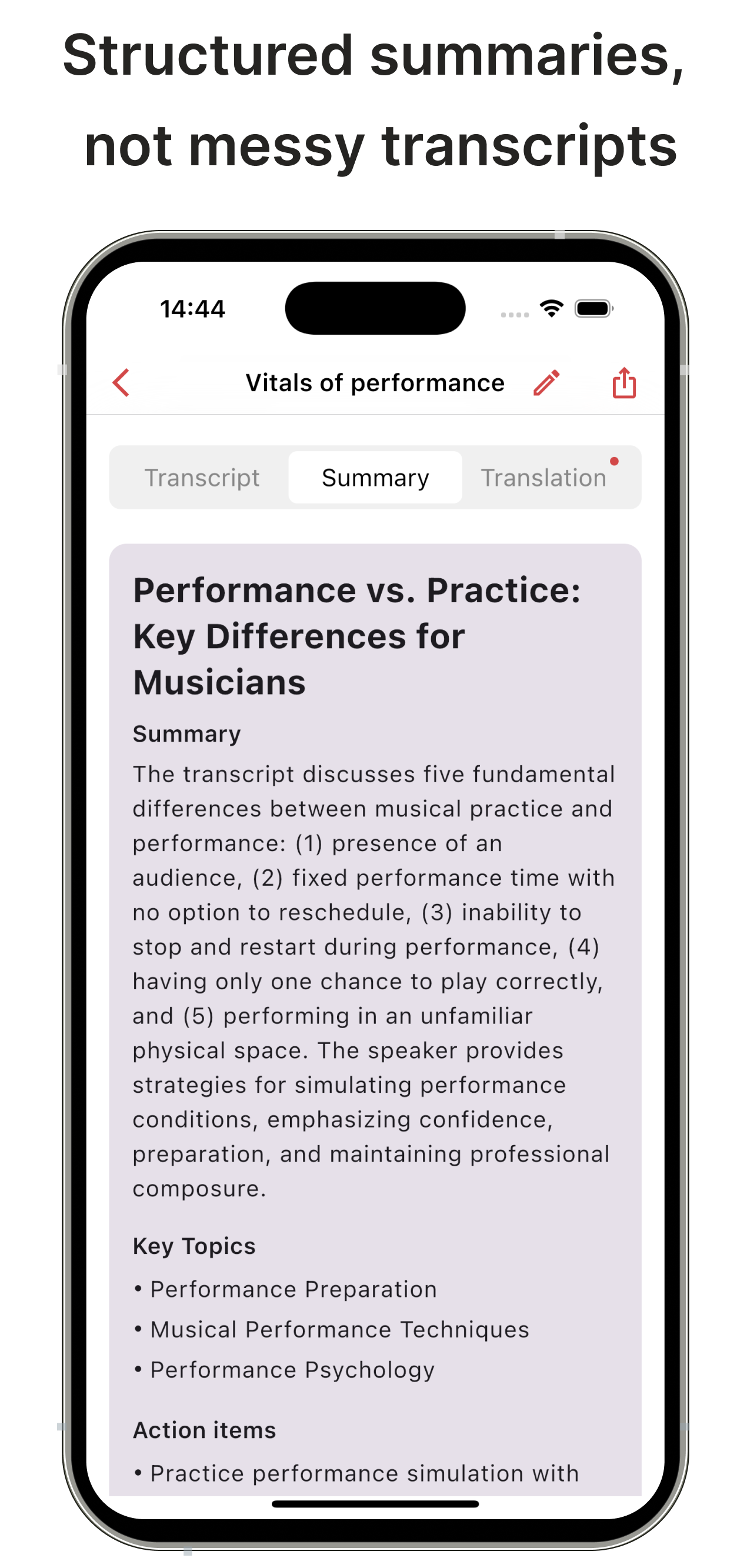 Transcribee gallery image