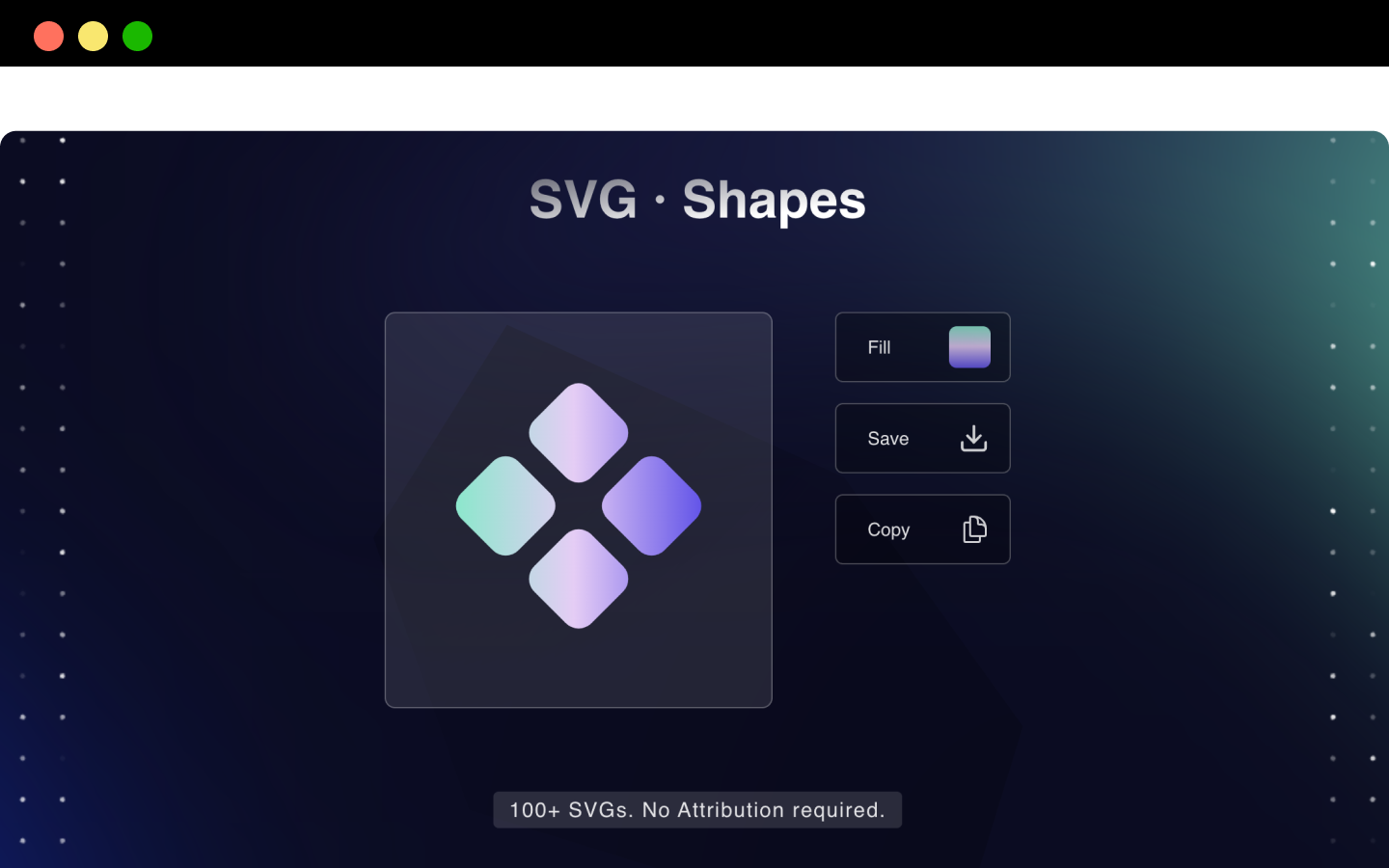 SVG 모양 - Generate beautiful SVG shapes with gradient magic 미디어 1