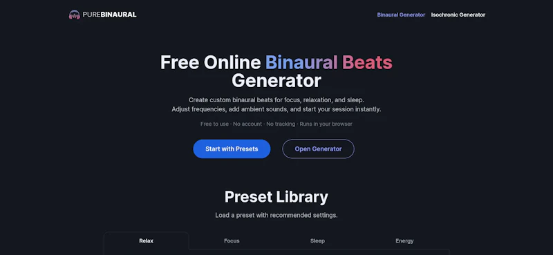 PureBinaural screenshot 1