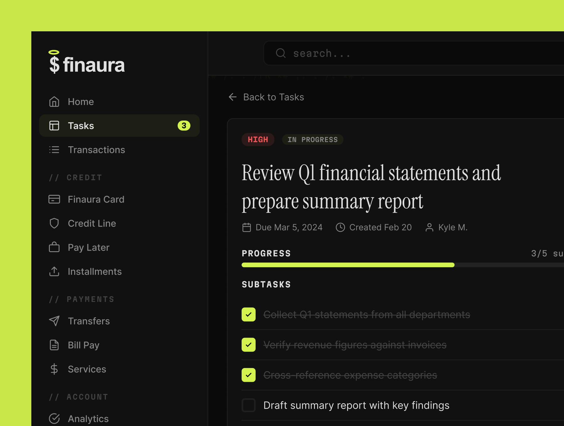 Finaura  - Screenshot 2 showing product features and functionality