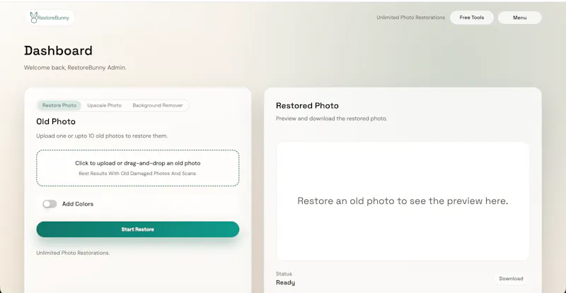 Restorebunny screenshot 2