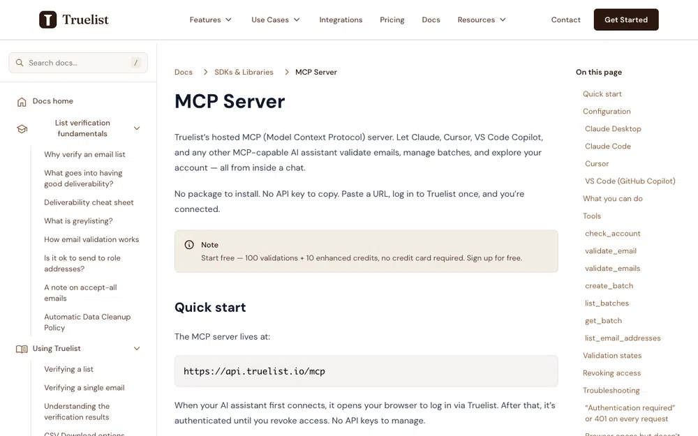 Truelist MCP 截图 5