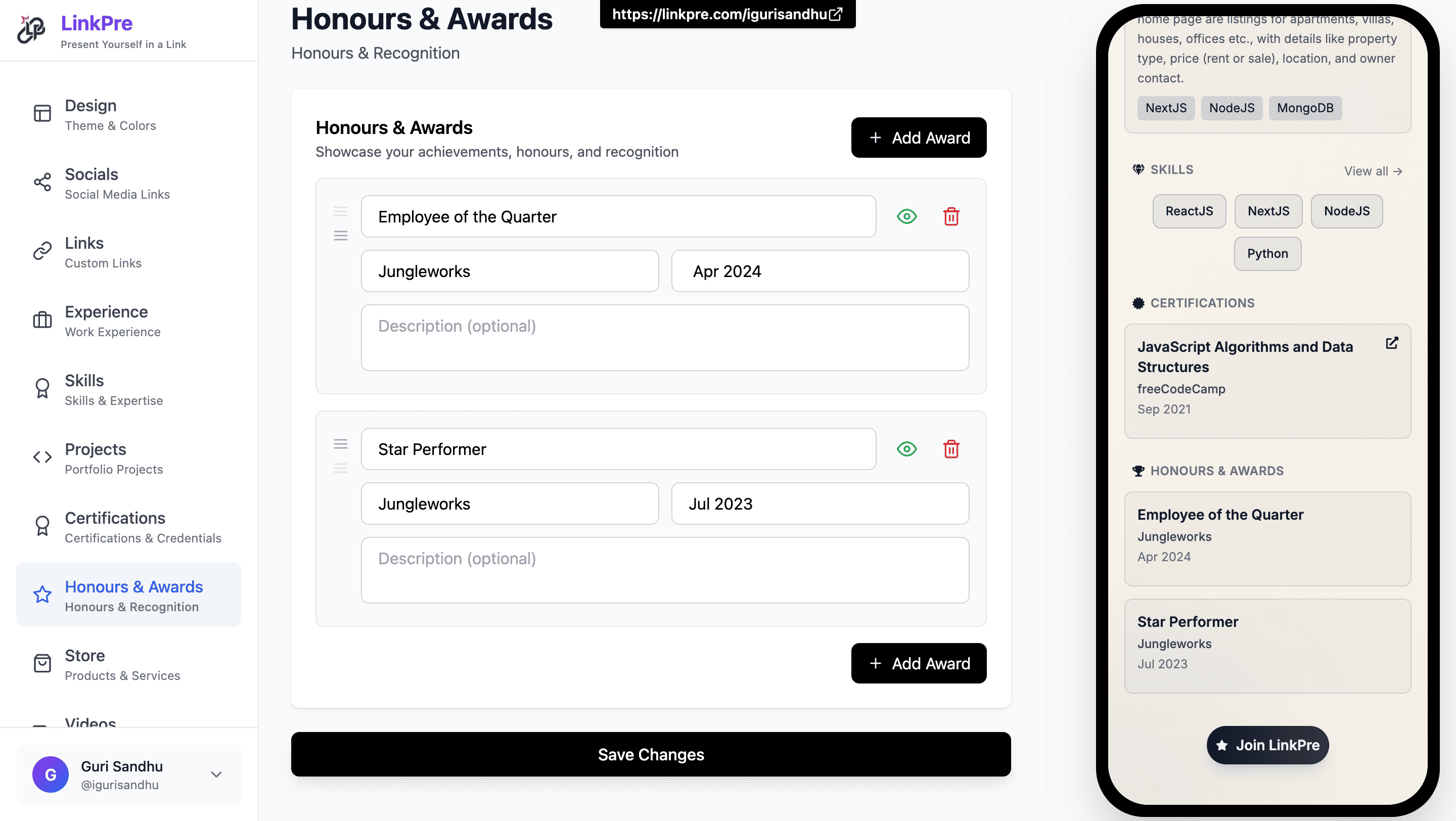 LinkPre gallery image