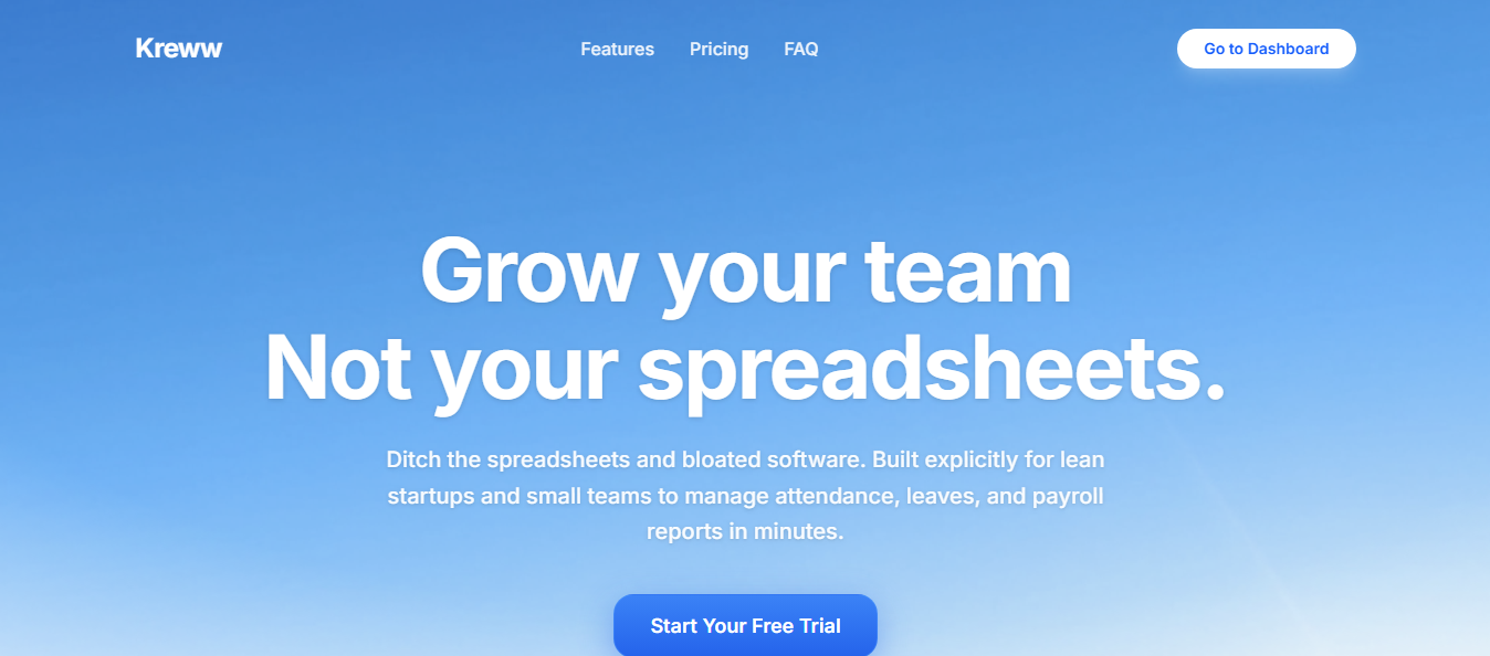 Kreww - Main product screenshot demonstrating key features and user interface
