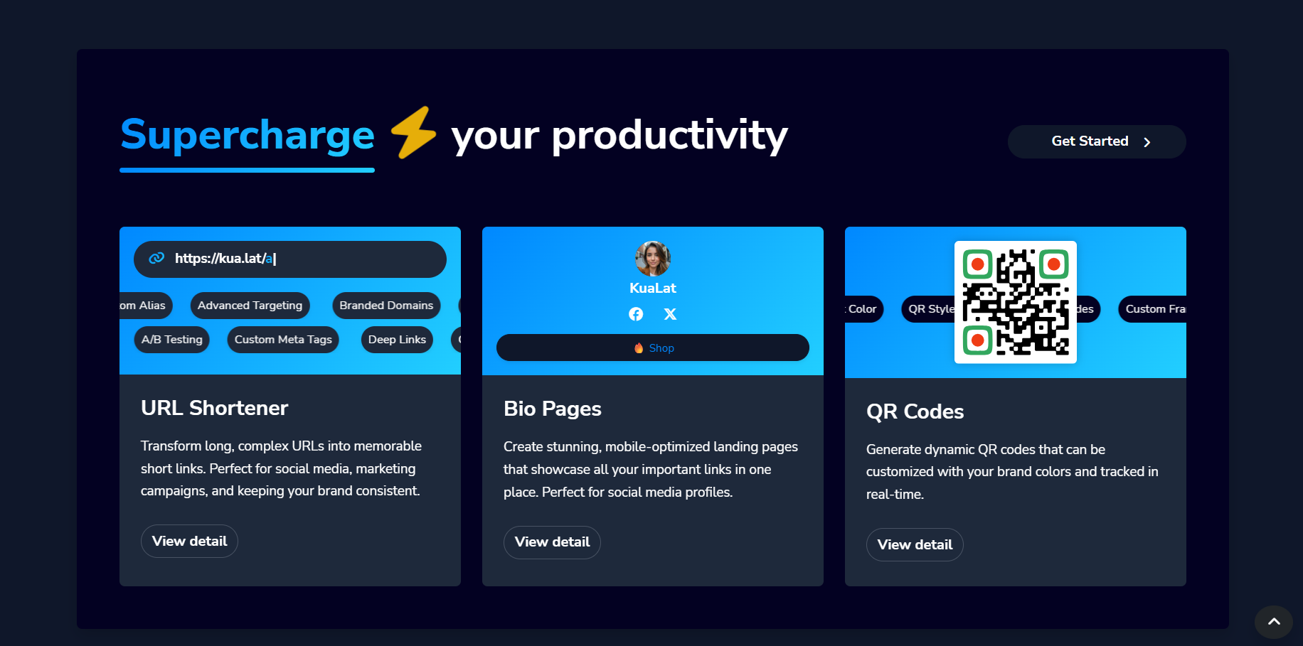 URL Accorciatore - Kualat - Accorciatore URL, Bio Pagina e Generatore di codice QR media 2