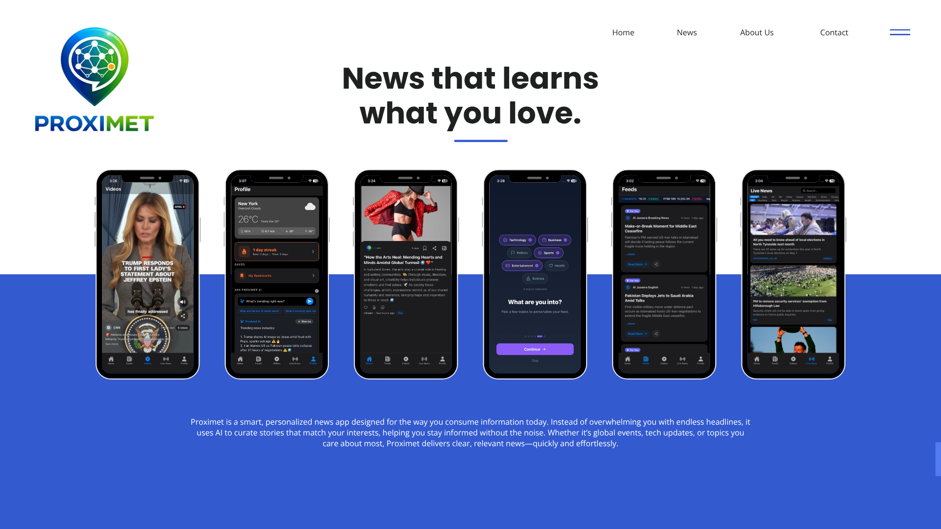 Proximet: AI Smart News App gallery image