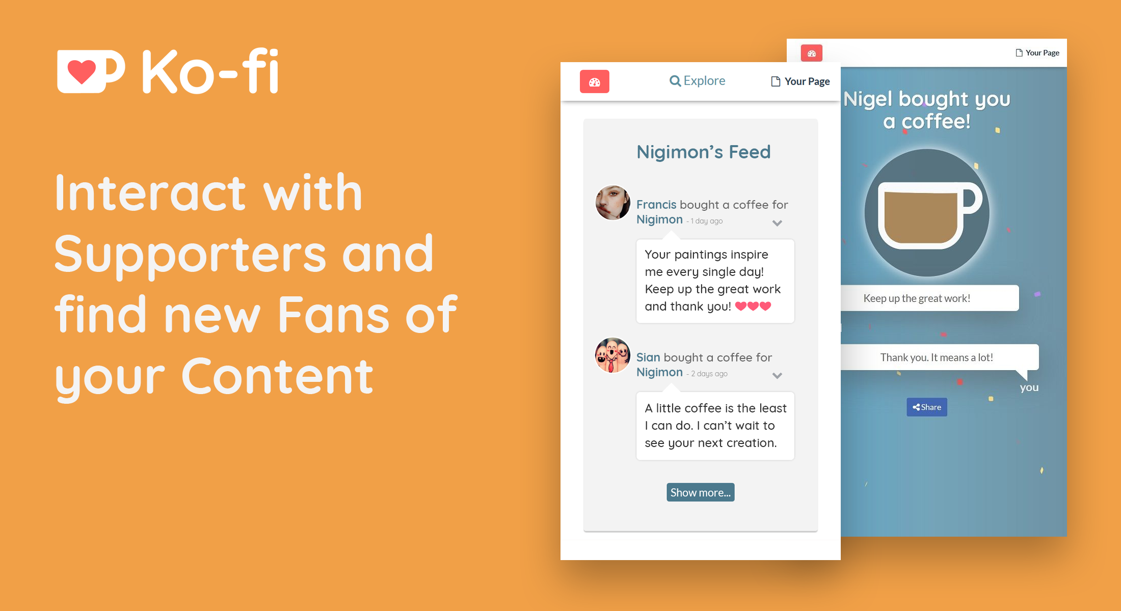 Ko Fi A Free And Friendly Way To Receive Donations From Fans