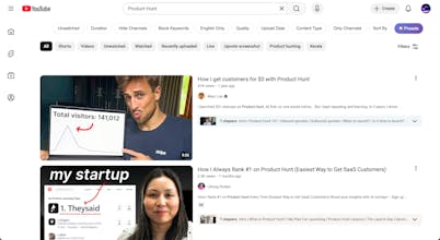 YouTube Filters gallery image