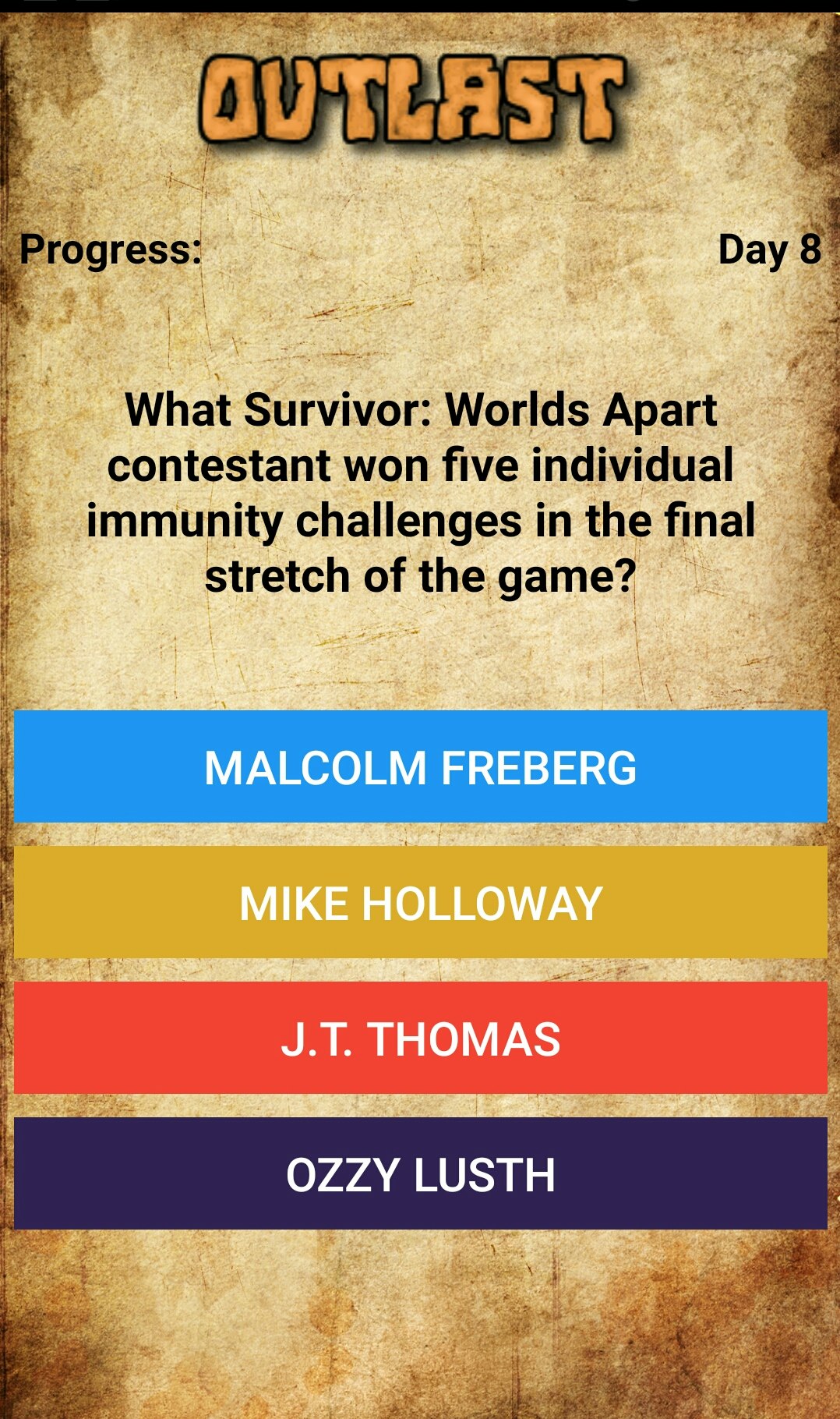 Outlast: Survivor Trivia Quiz gallery image