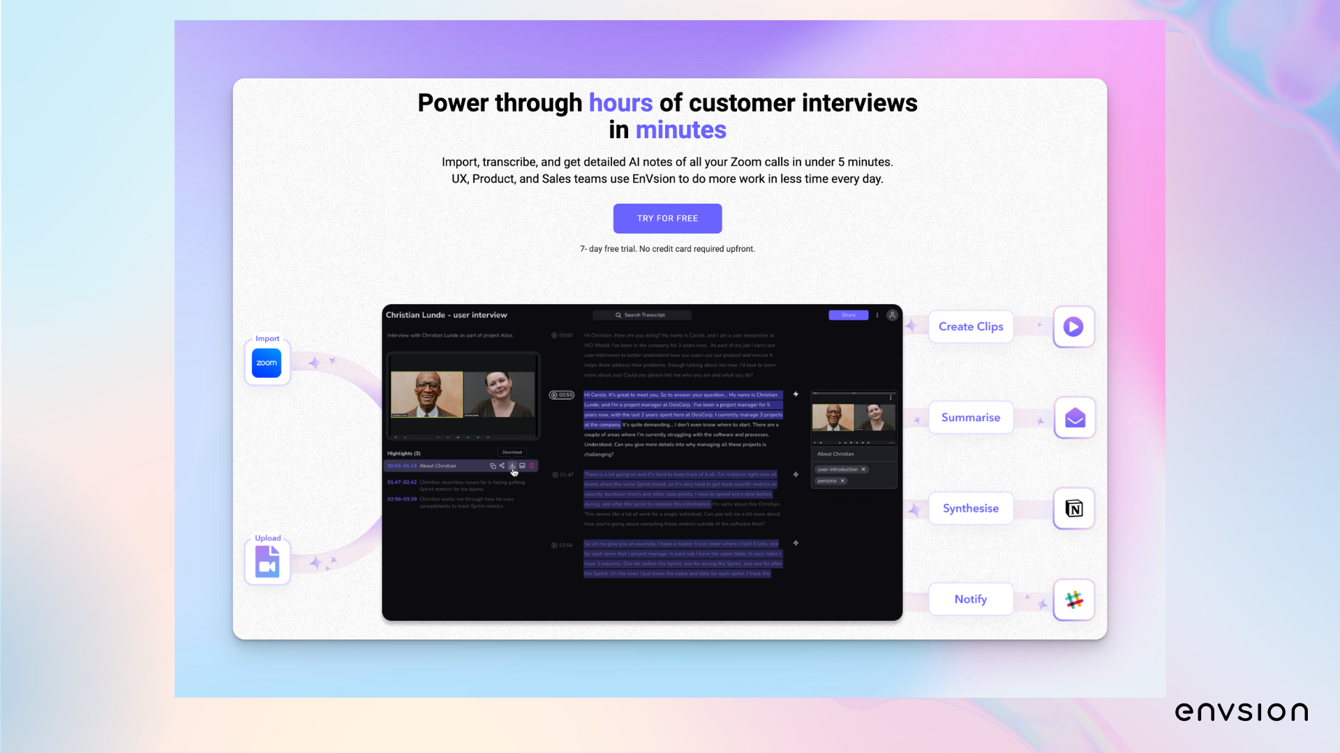 Media AI Invision - Meringkaskan jam wawancara pelanggan dalam beberapa minit 2