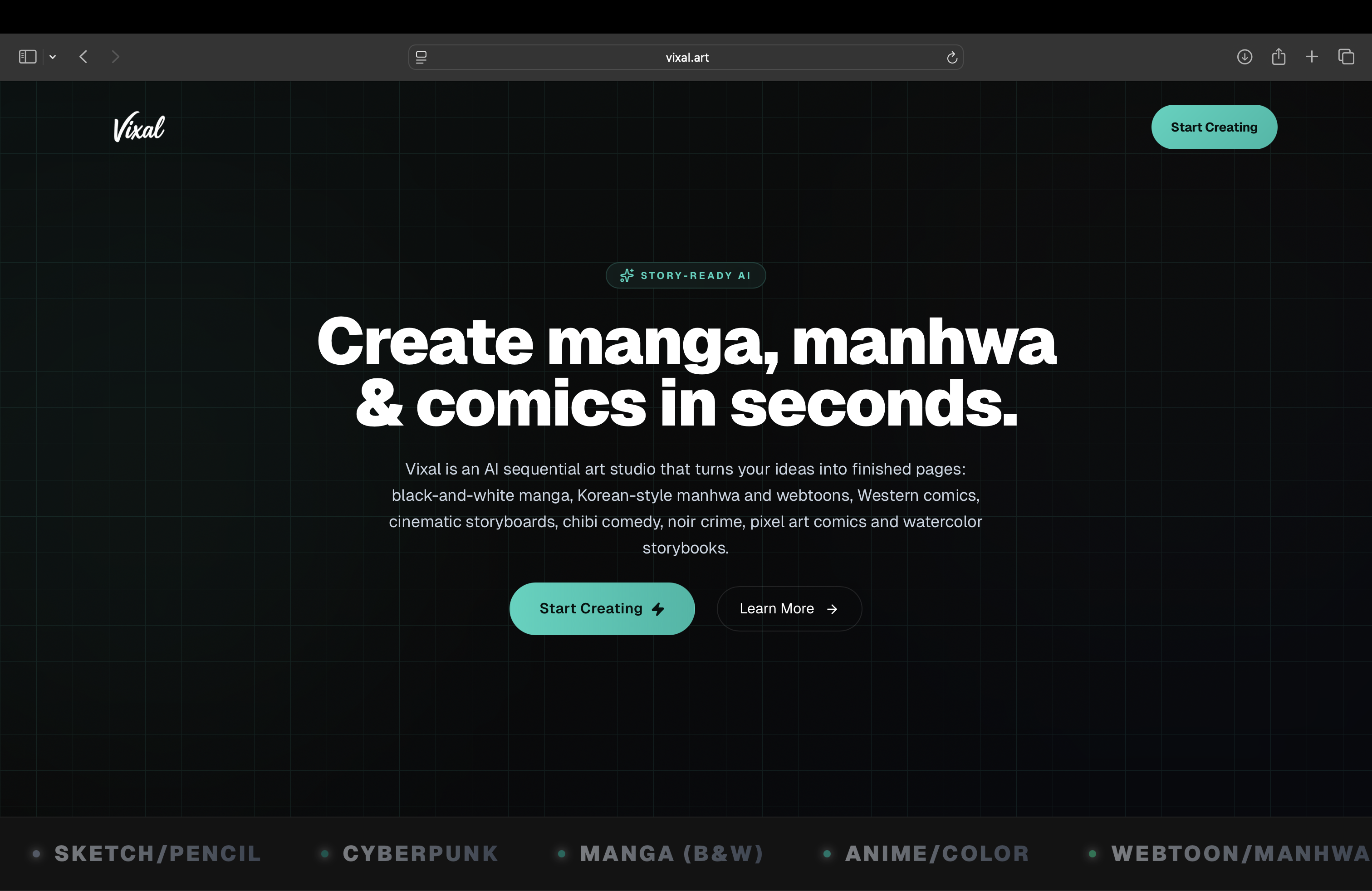 VIXAL - Screenshot 2 showing product features and functionality
