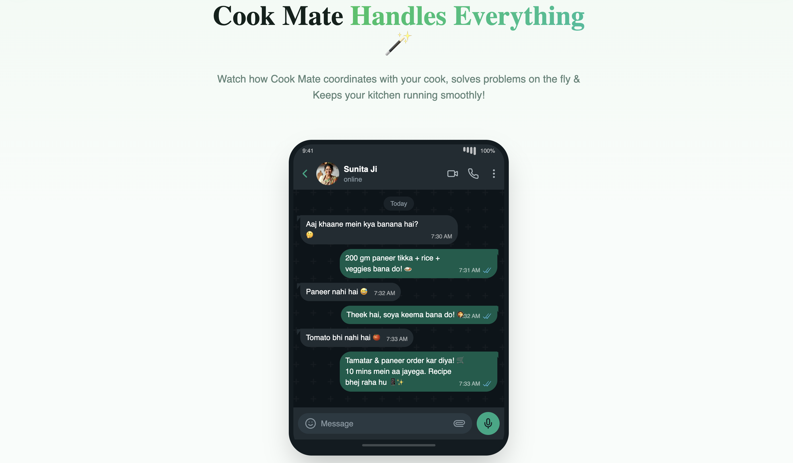 Cook Mate - Screenshot 3 showing product features and functionality