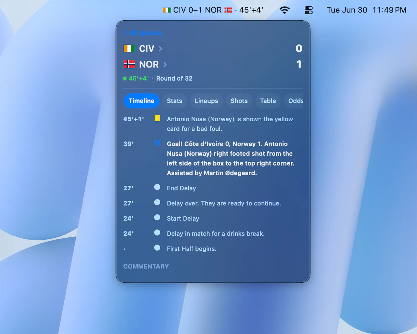 StatBar screenshot 1