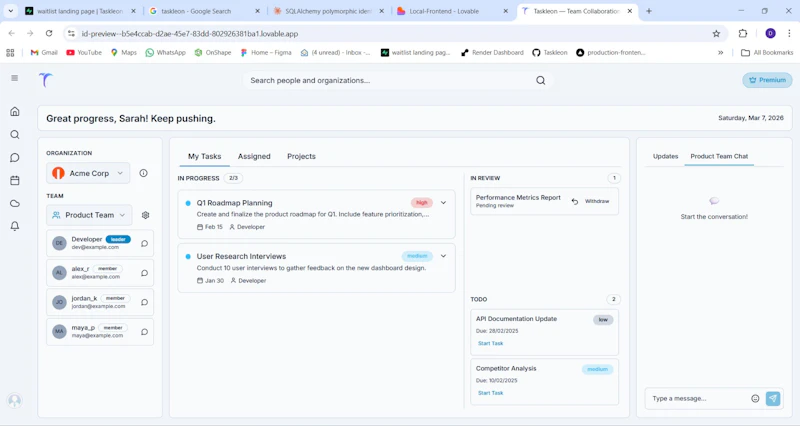 Taskleon screenshot 1