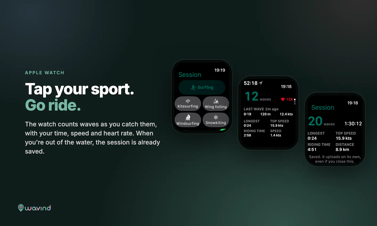 Wavind for iPhone and Apple Watch screenshot 3