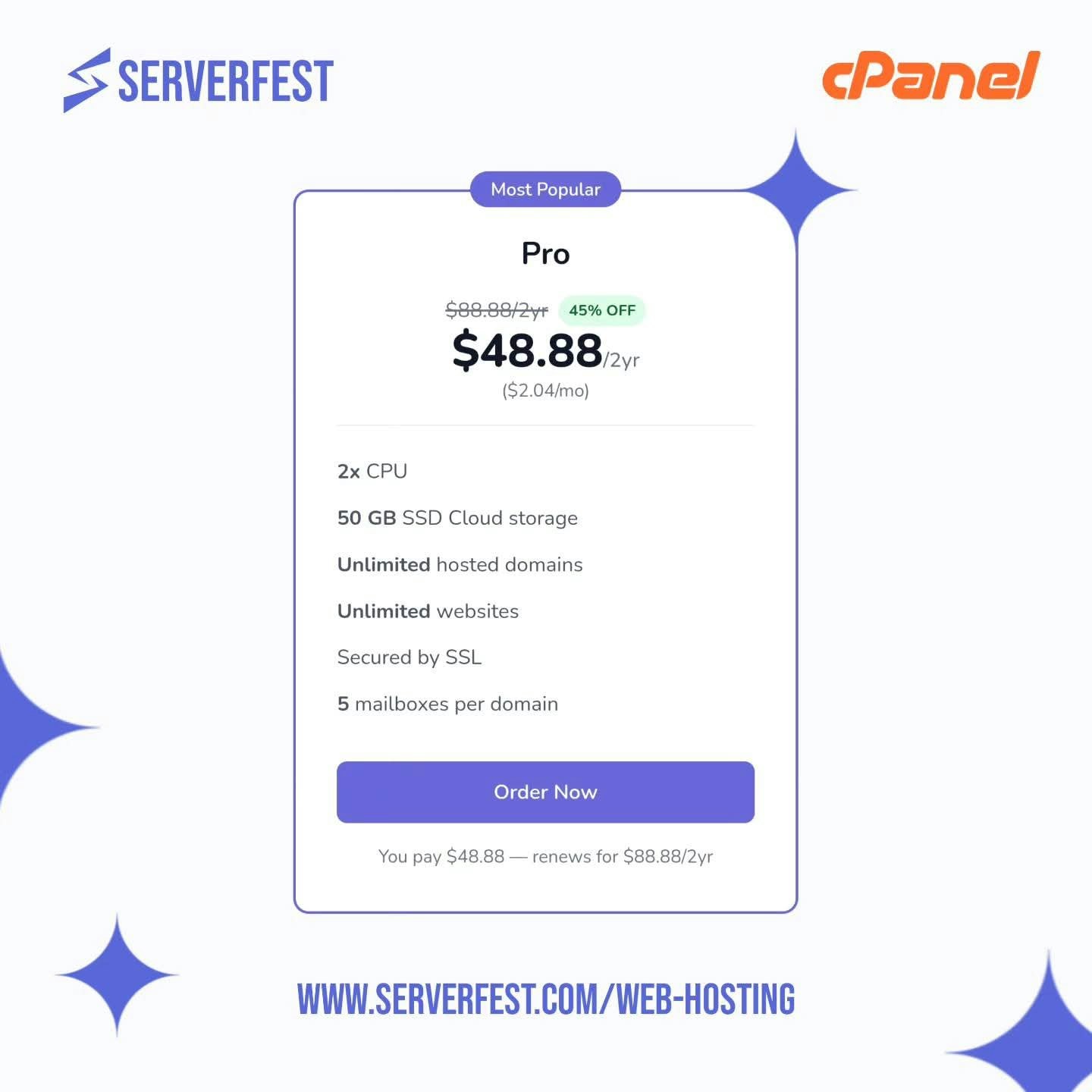 ServerFest - Main screenshot showing features and interface