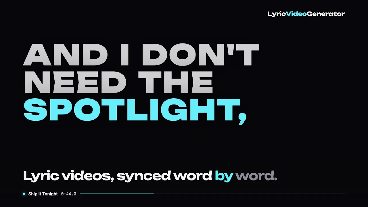 LyricVideoGenerator gallery image