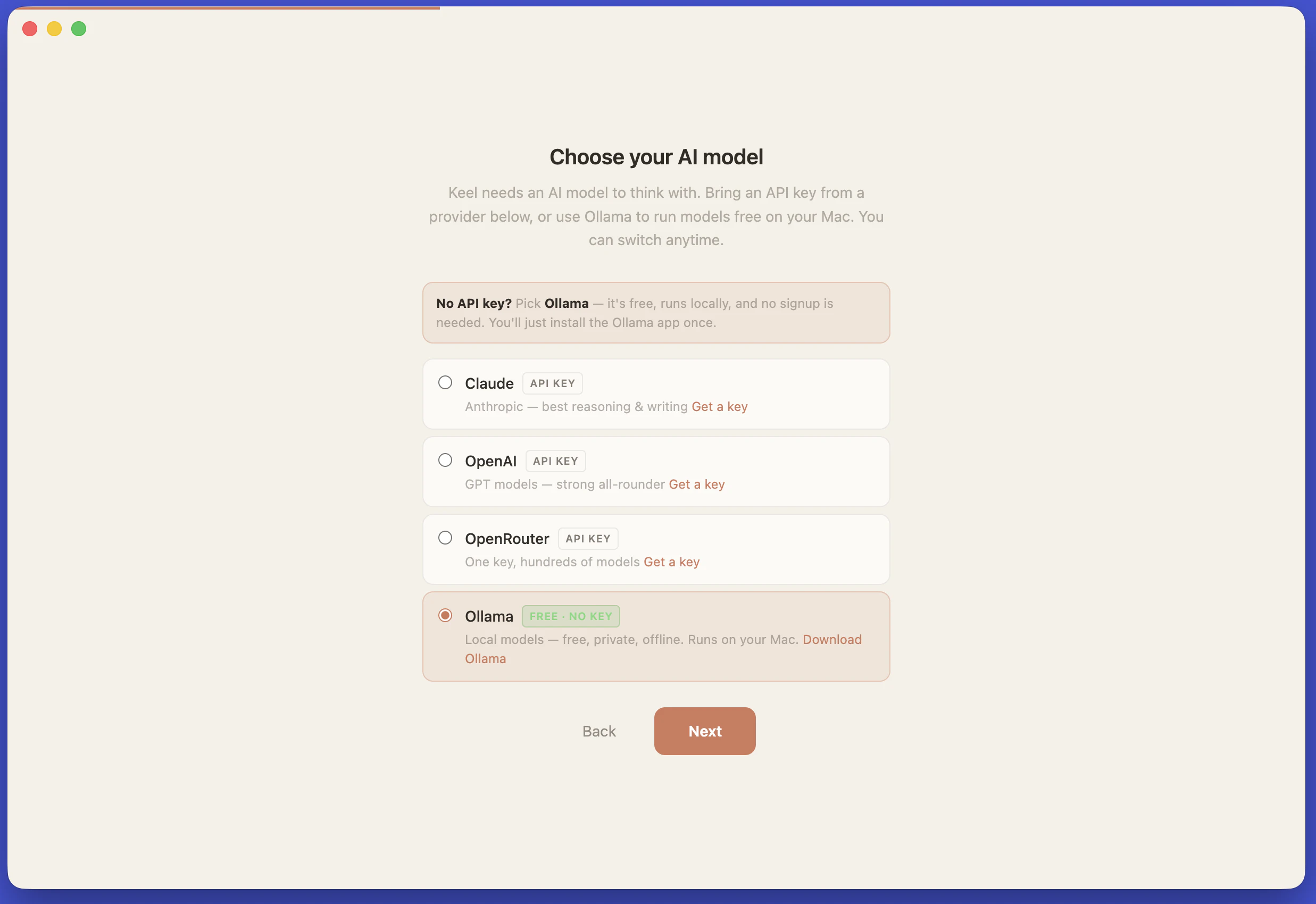 Keel screenshot 2