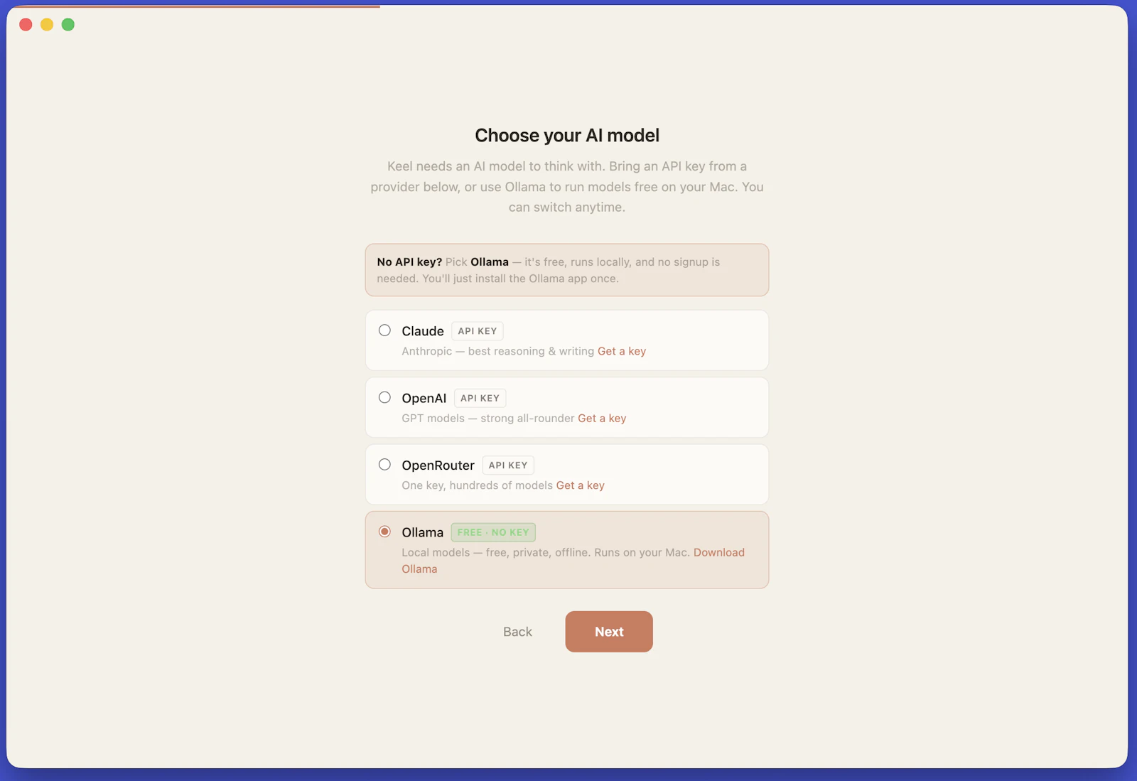 Keel screenshot 2