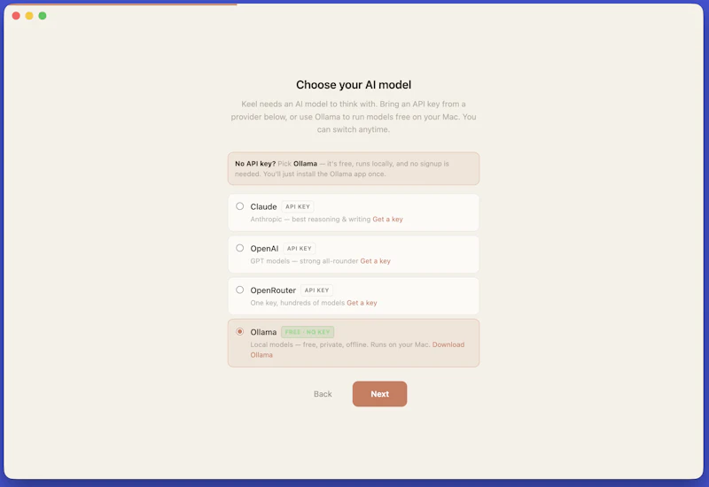 Keel screenshot 2