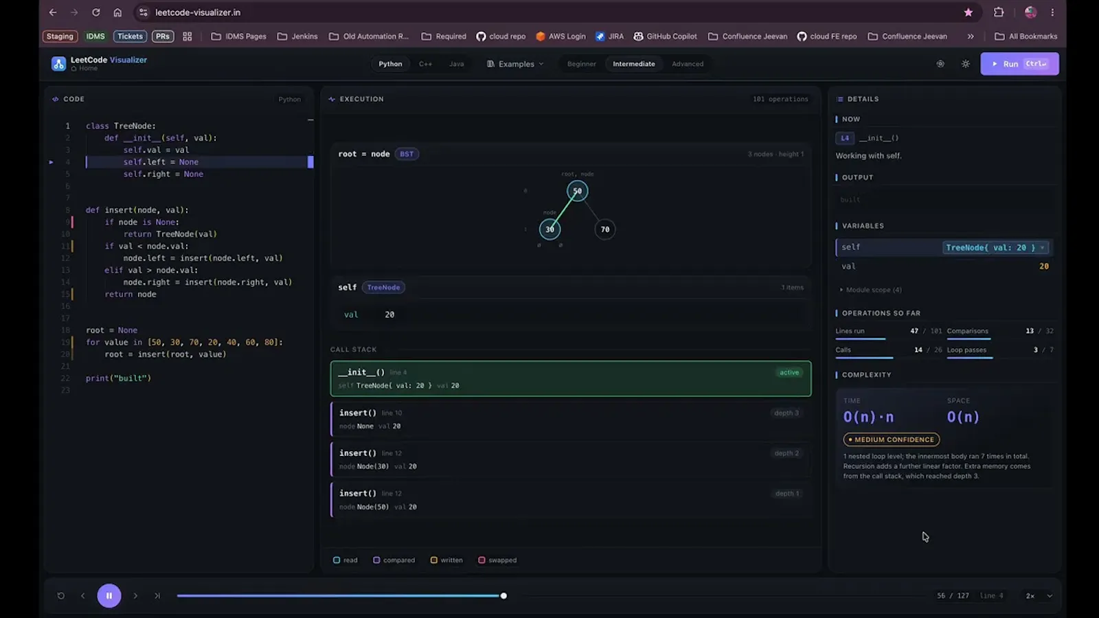 LeetCode Visualizer screenshot 1 (video preview)