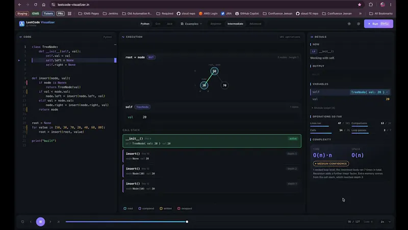 LeetCode Visualizer screenshot 1 (video preview)
