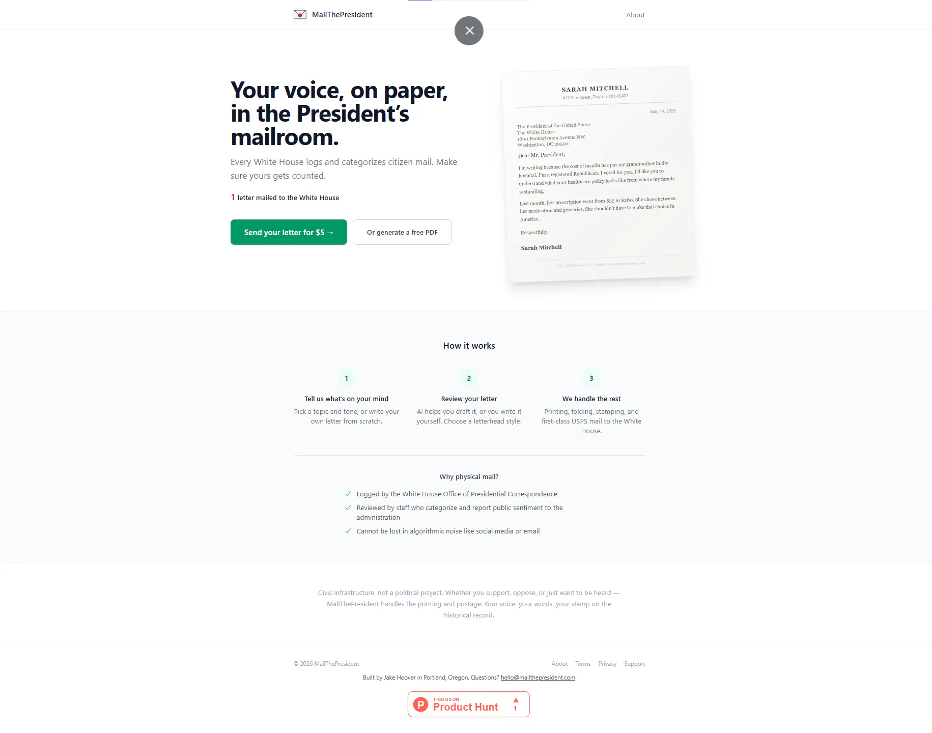 MailThePresident gallery image